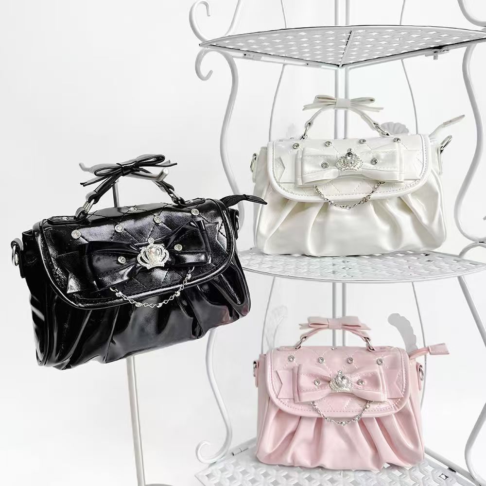 Baz | Womens Shoulder Bag Bow Rhinestone Evening Handbag