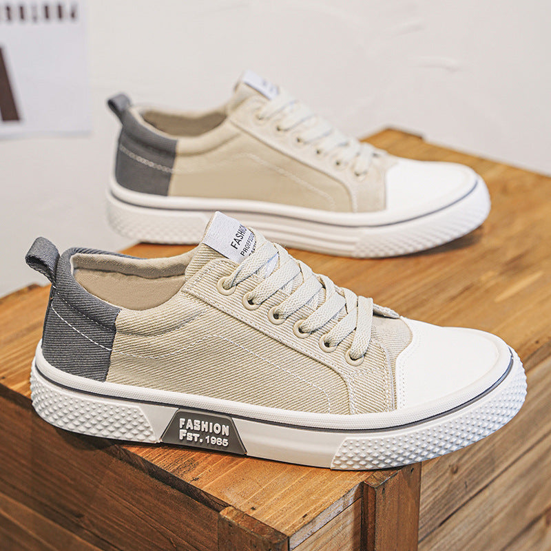 Colm | Mens Trainers Canvas Sneakers Breathable Skate Casual Shoes - 7