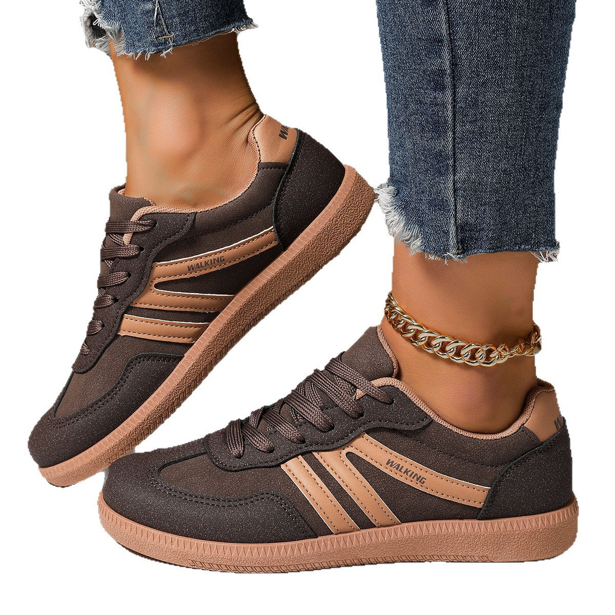 Ozias | Womens Trainers Running Shoes Sports Retro Lace Up Shoes - 5