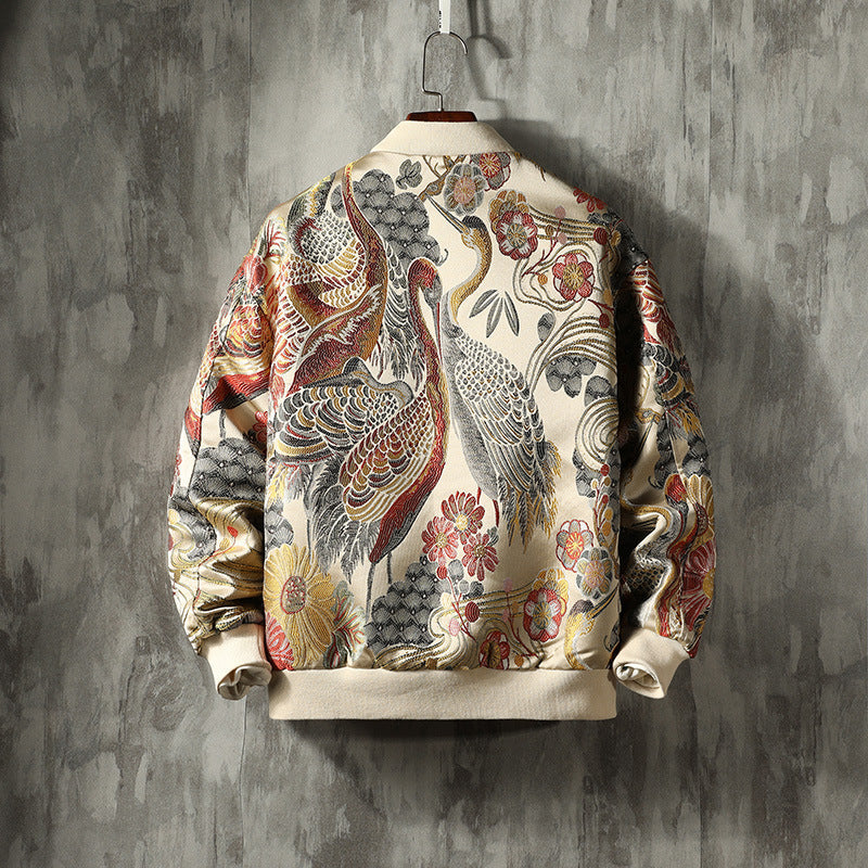 Eloise | Mens Varsity Jacket Embroidered Bomber Casual Jacket