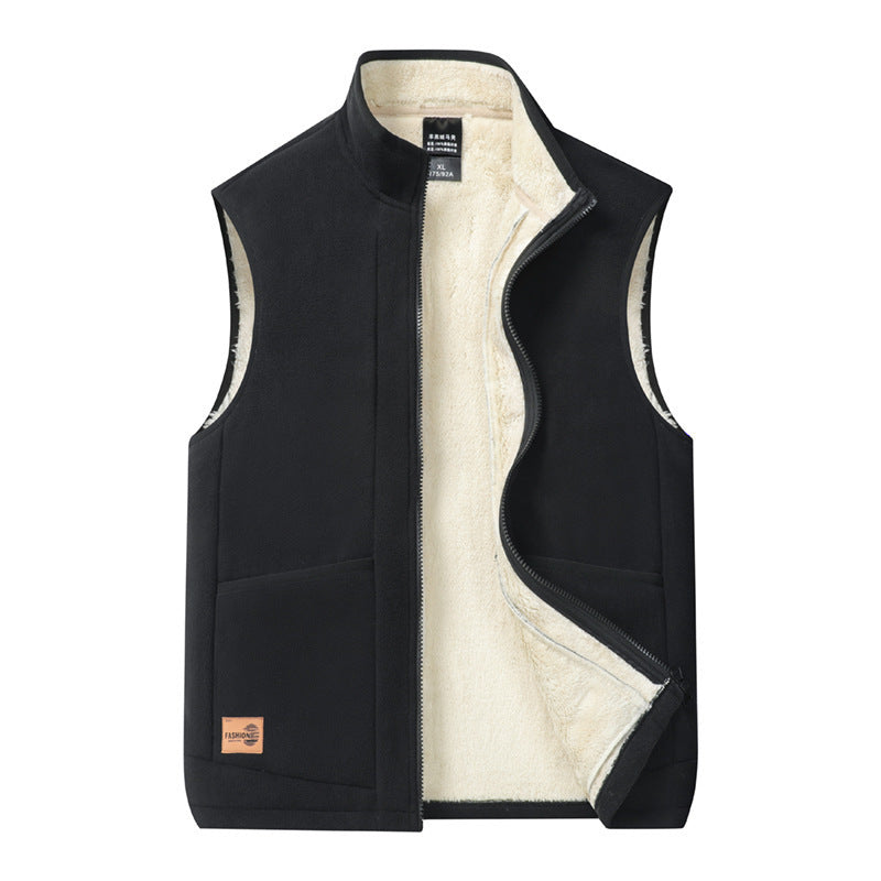 Lorne | Mens Fleece Lined Warm Casual Collared Gilet Jacket - 7