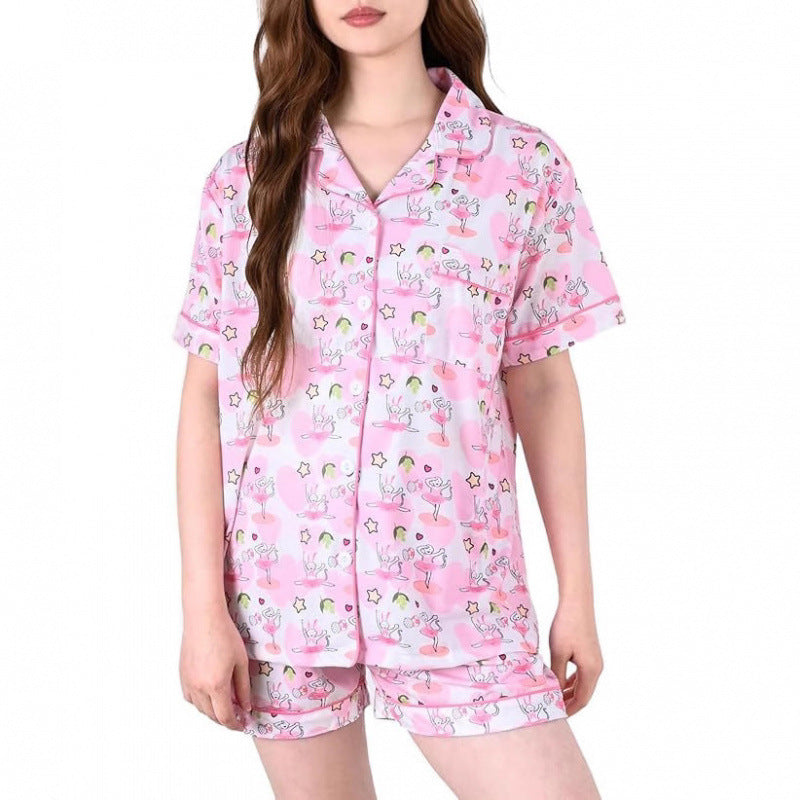 Genevieve | Womens Short Sleeve Cotton Pyjama Set