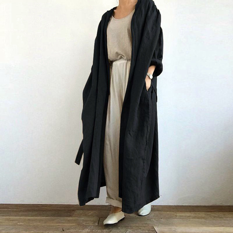 Dexter | Womens Shirt Dress Long Sleeve Longline Belted Midi Dress