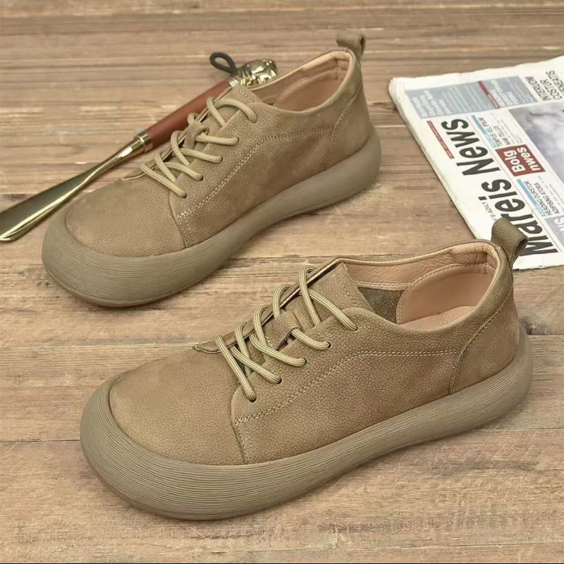 Ferdinand | Mens Leather Casual Smart Low Top Comfortable Shoes - 6