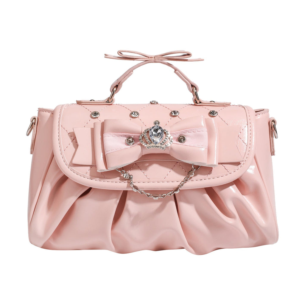Baz | Womens Shoulder Bag Bow Rhinestone Evening Handbag