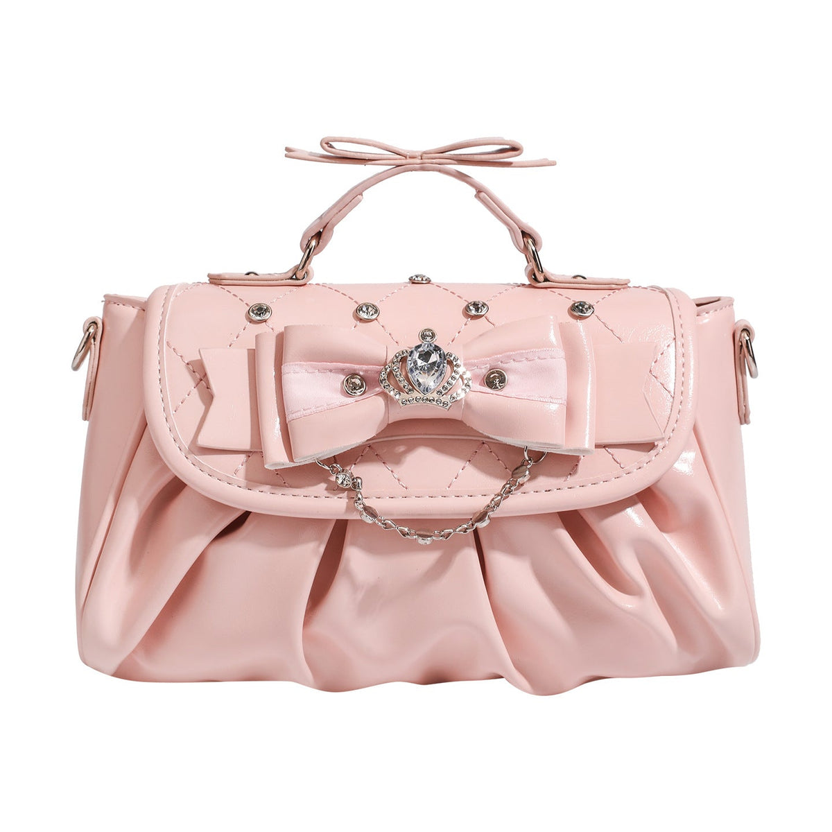 Baz | Womens Shoulder Bag Bow Rhinestone Evening Handbag