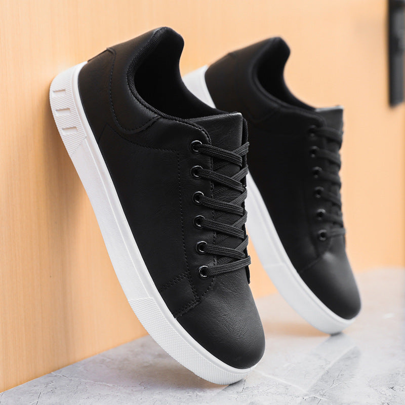 Bram | Mens Leather Trainers Breathable Lightweight Casual Shoes - 4