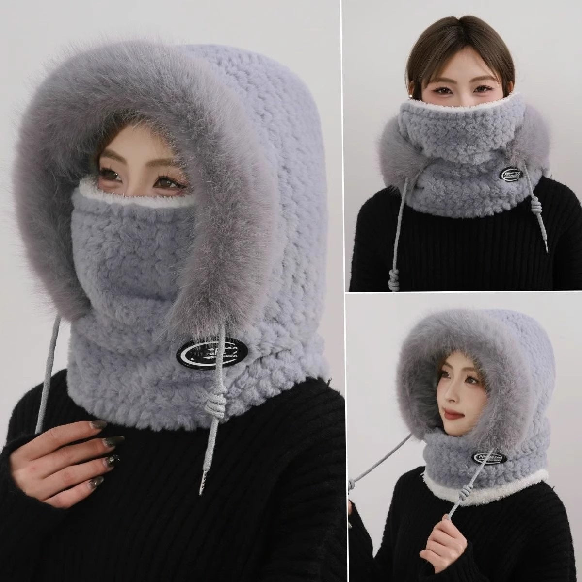 Arabella | Womens Balaclava Neck Warmer Windproof Fleece Winter Ski Mask
