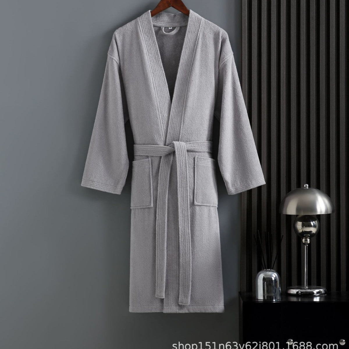 Archer | Womens Dressing Gown Towelling Waffle Bathrobe Robe