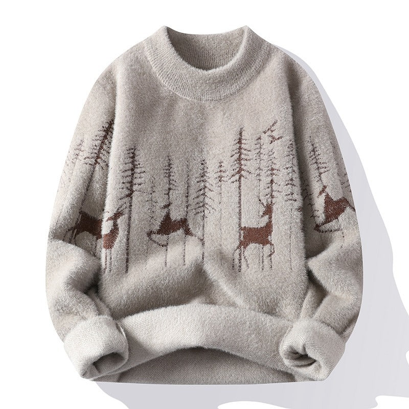 Osric | Mens Knitted Jumper Round Neck Warm Soft Jumper - 6