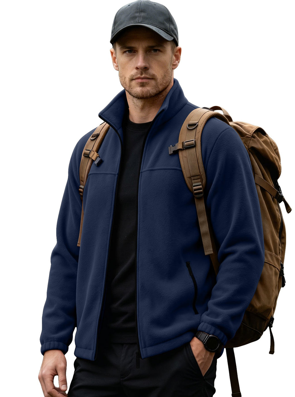 Ottoline | Mens Fleece Lined Winter Warm Stand Collar Jacket - 11