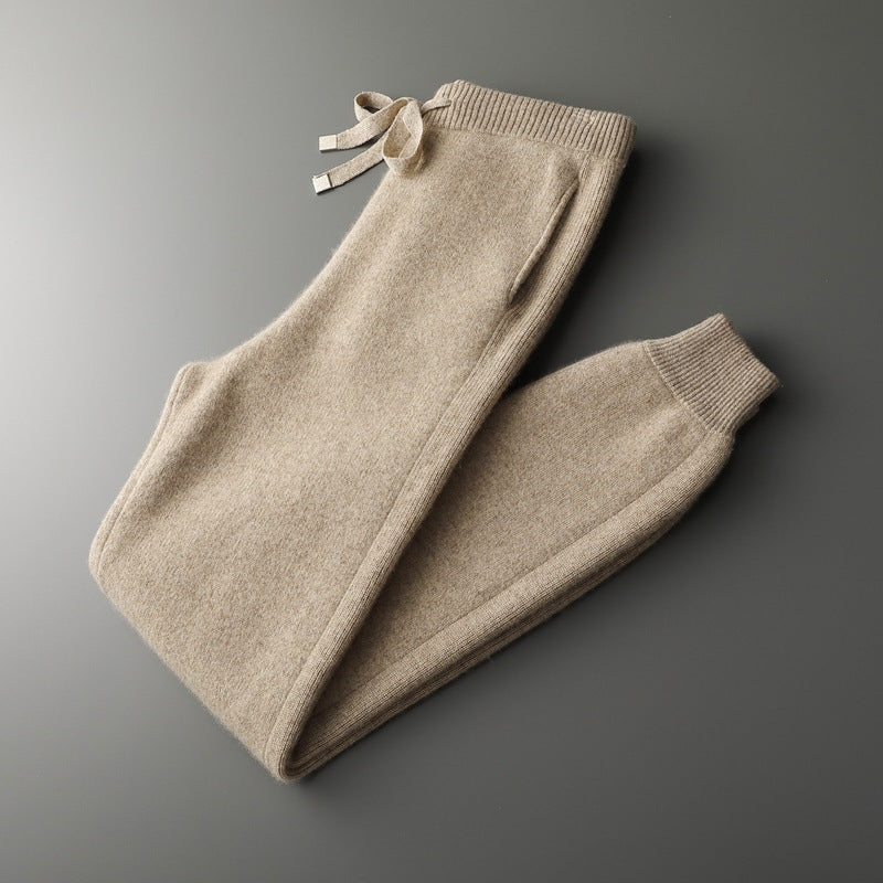 Della | Mens Knitted Tracksuit Two Piece Set Hooded Cardigan Joggers Wool