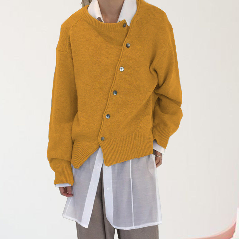 Ilse | Womens Cardigan Knitted Button Round Neck Casual Cardigan - 4