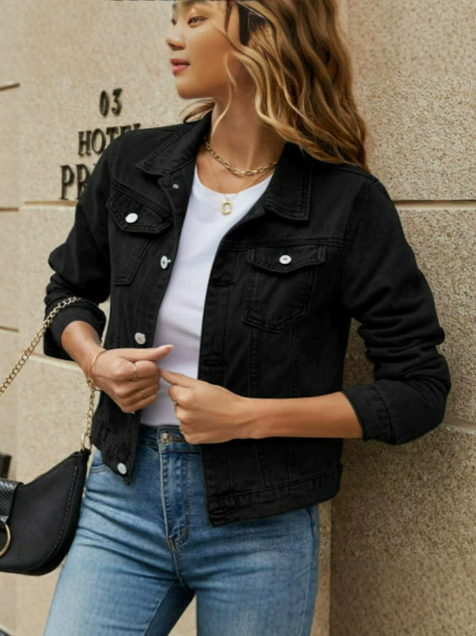 Sylvie | Womens Cropped Denim Jacket