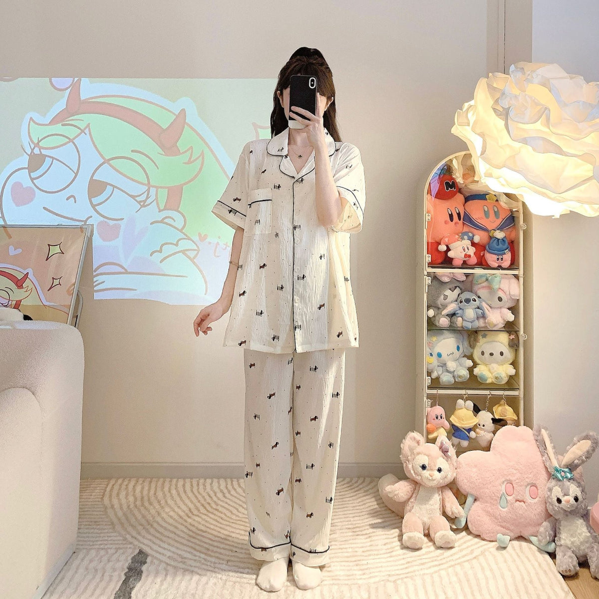 Maisie | Womens Cotton Three Piece Pyjama Set