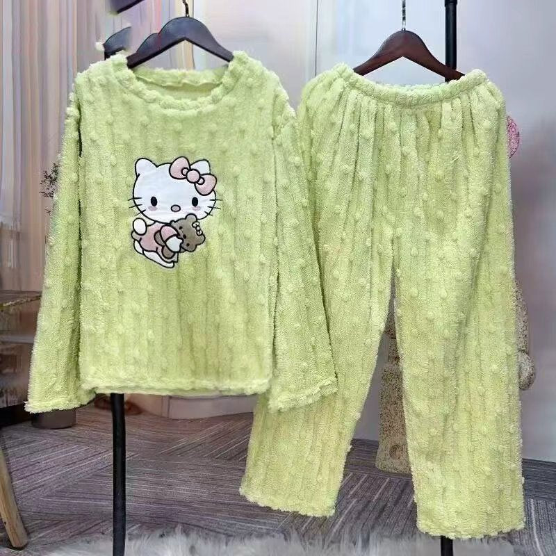 Priya | Womens Fleece Pyjamas Warm Winter Loungewear Set - 12