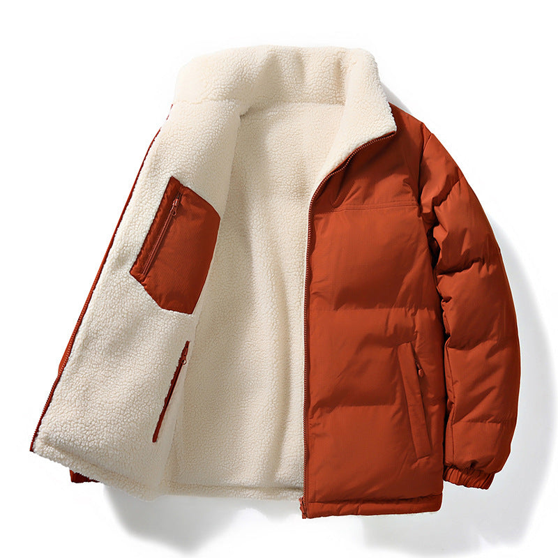 Elowen | Mens Fleece Lamb Wool Warm Thick Stand Collar Winter Top - 8