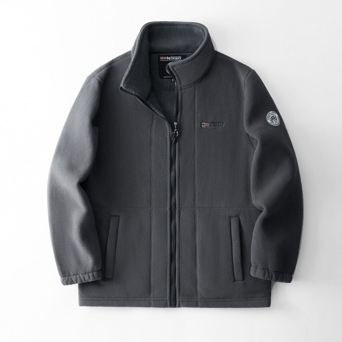 Percival | Mens Fleece Jacket Zip Up Warm Winter Casual Jacket