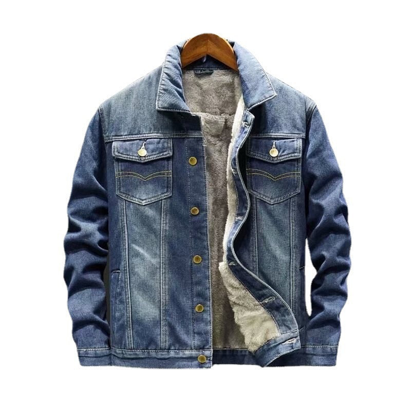 Nathaniel | Mens Fleece Lined Denim Jacket