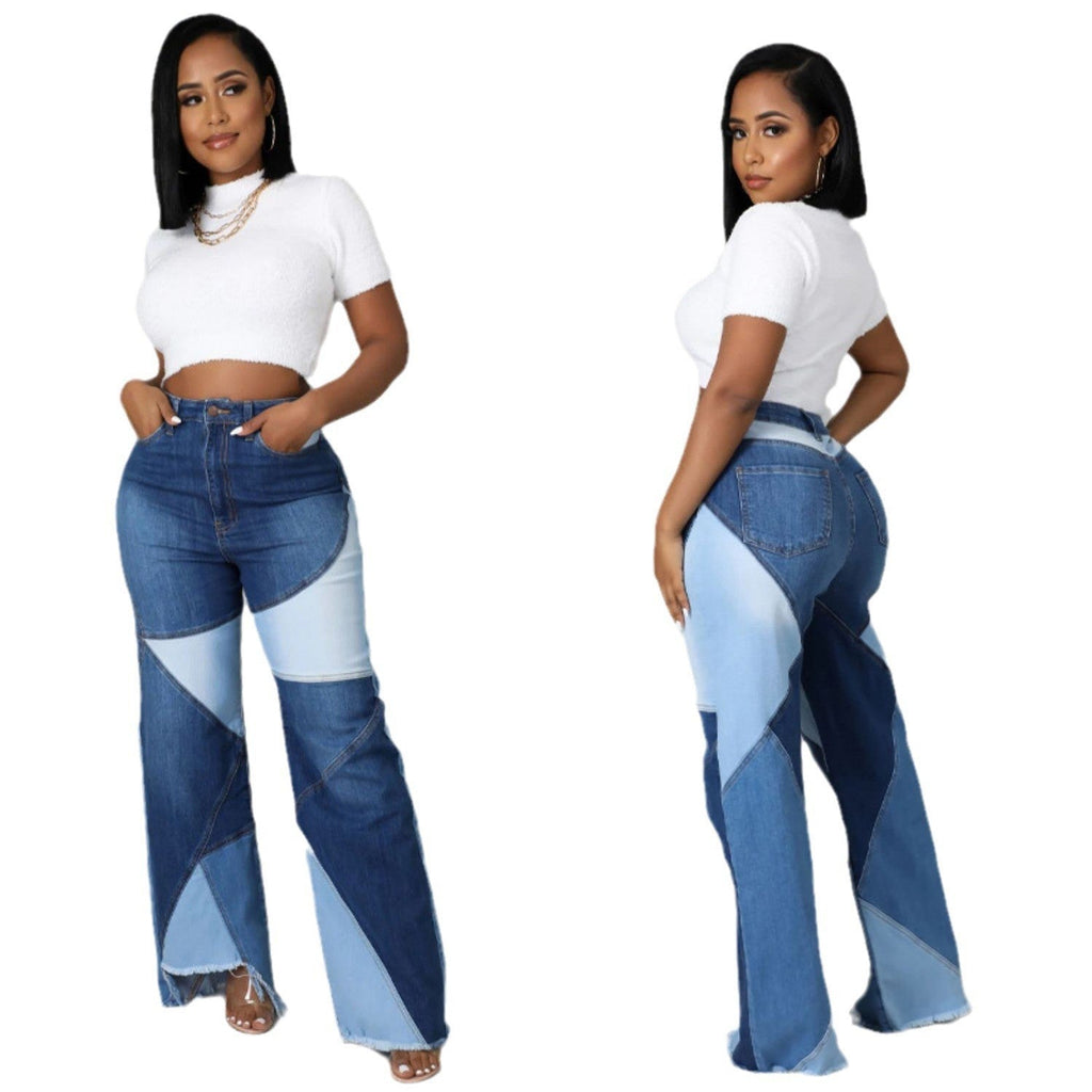 Harriet | Womens Flared Trousers High Waisted Straight Leg Stretch Wide Leg Pants