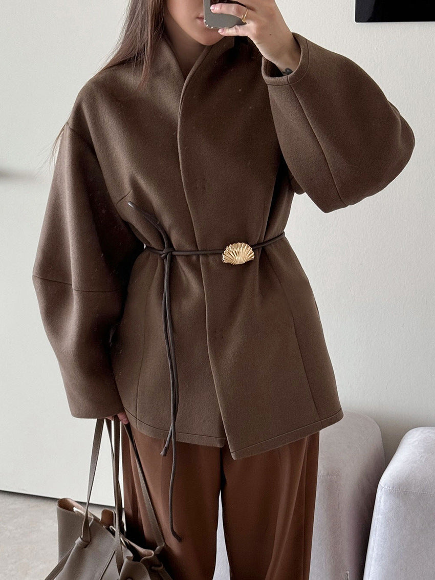 Katarina | Womens Wool Coat Belted Winter Overcoat