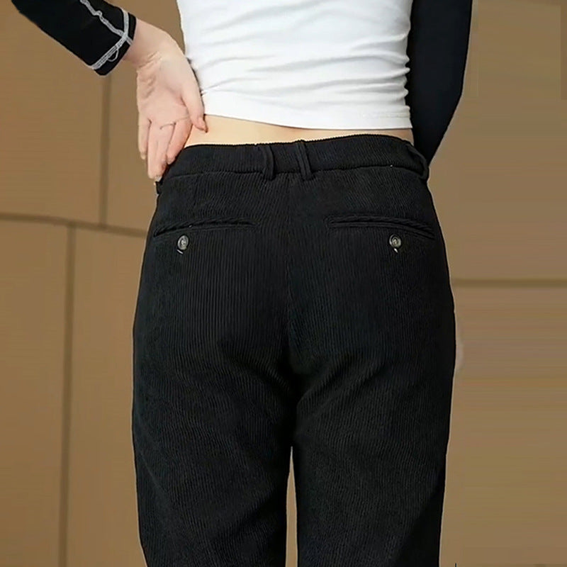 Roland | Mens Corduroy Trousers Business Casual Slim Straight Trousers - 1