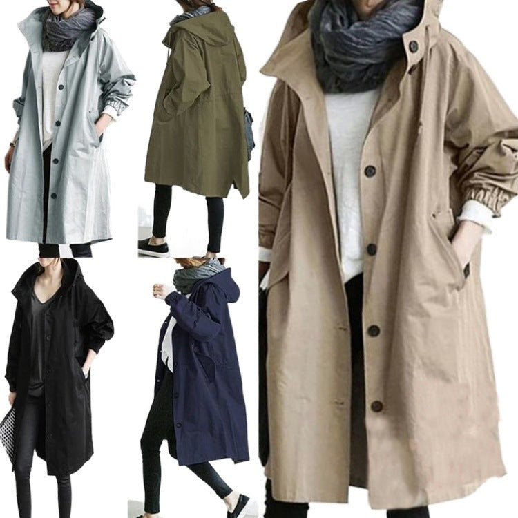 Quinlan | Womens Trench Windbreaker British Mid Length Jacket - 1
