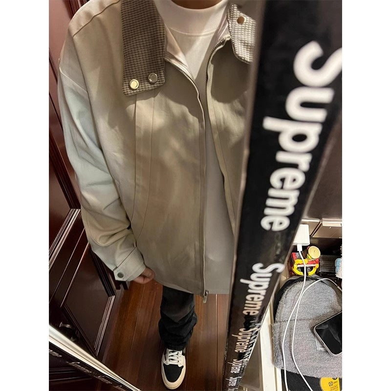 Zinnia | Mens Harrington Jacket Collared Bomber Casual Workwear Jacket