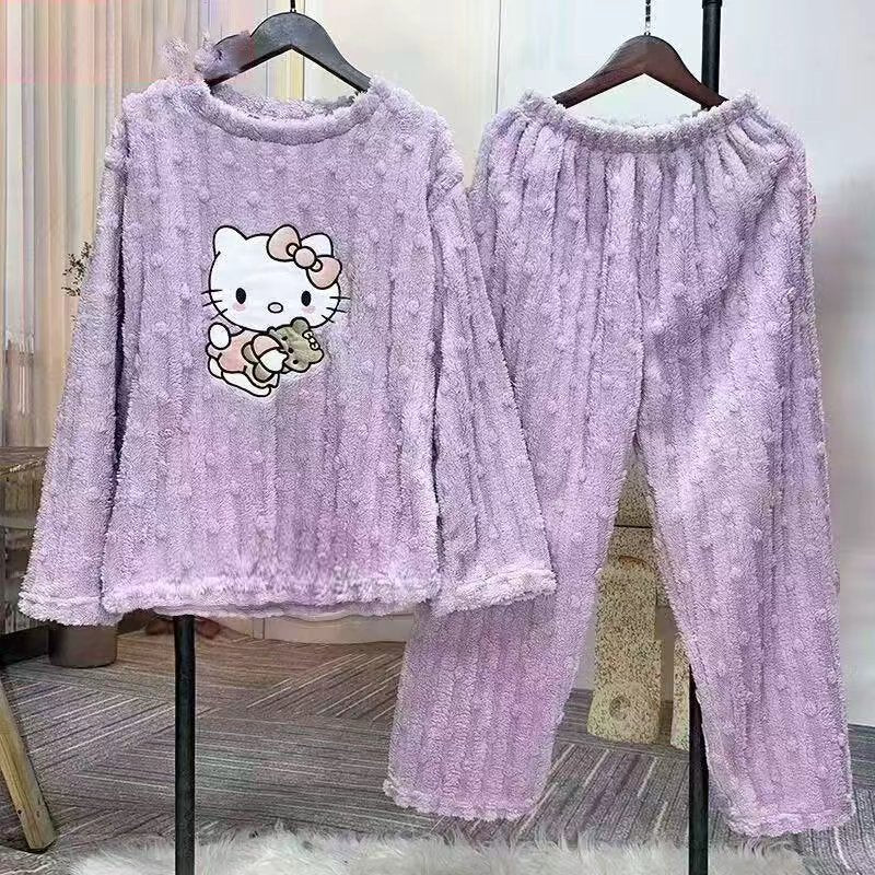 Priya | Womens Fleece Pyjamas Warm Winter Loungewear Set - 13