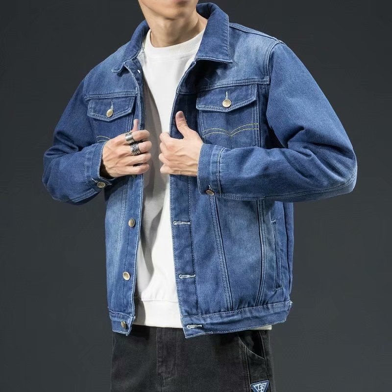 Nathaniel | Mens Fleece Lined Denim Jacket