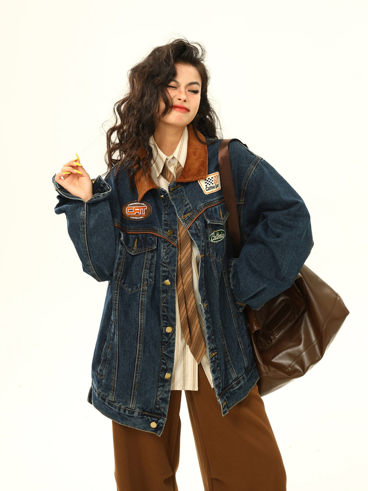 Vivienne | Womens Vintage Oversized Denim Jacket