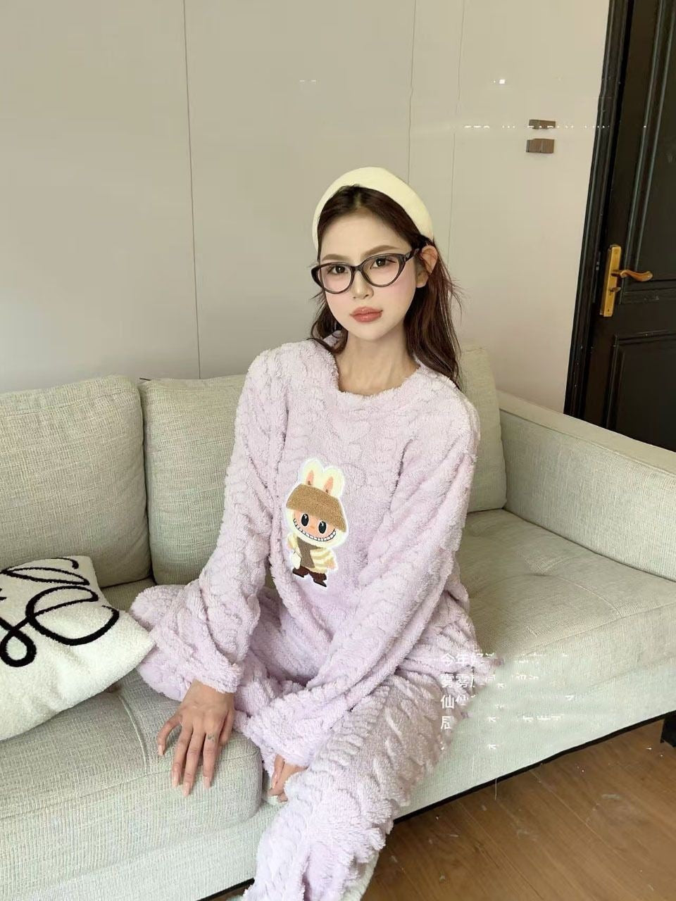 Priya | Womens Fleece Pyjamas Warm Winter Loungewear Set - 10