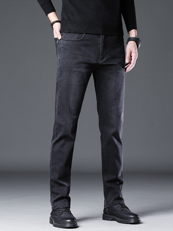 Vesper | Mens Straight Leg Loose Fit Stretch Baggy Casual Jeans - 3