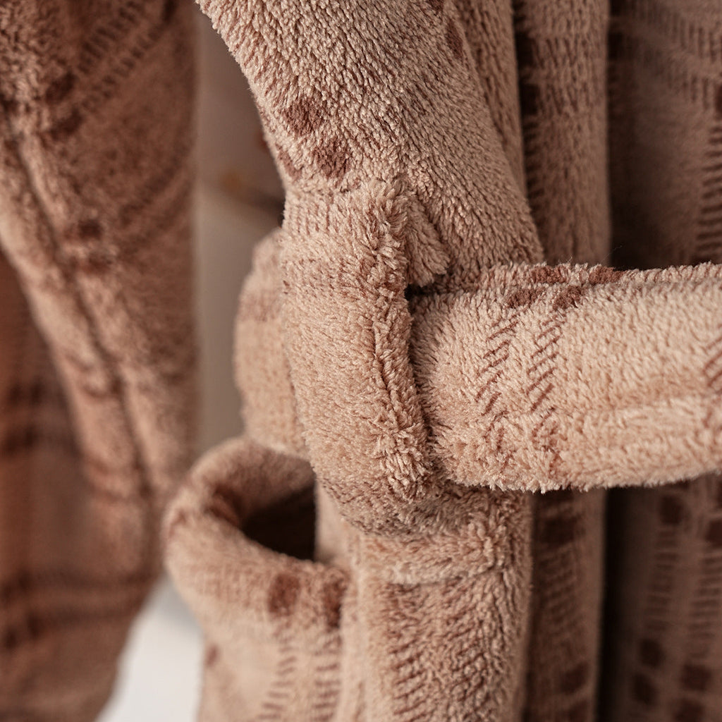 Yorick | Womens Dressing Gown Fleece Hooded Bathrobe Robe