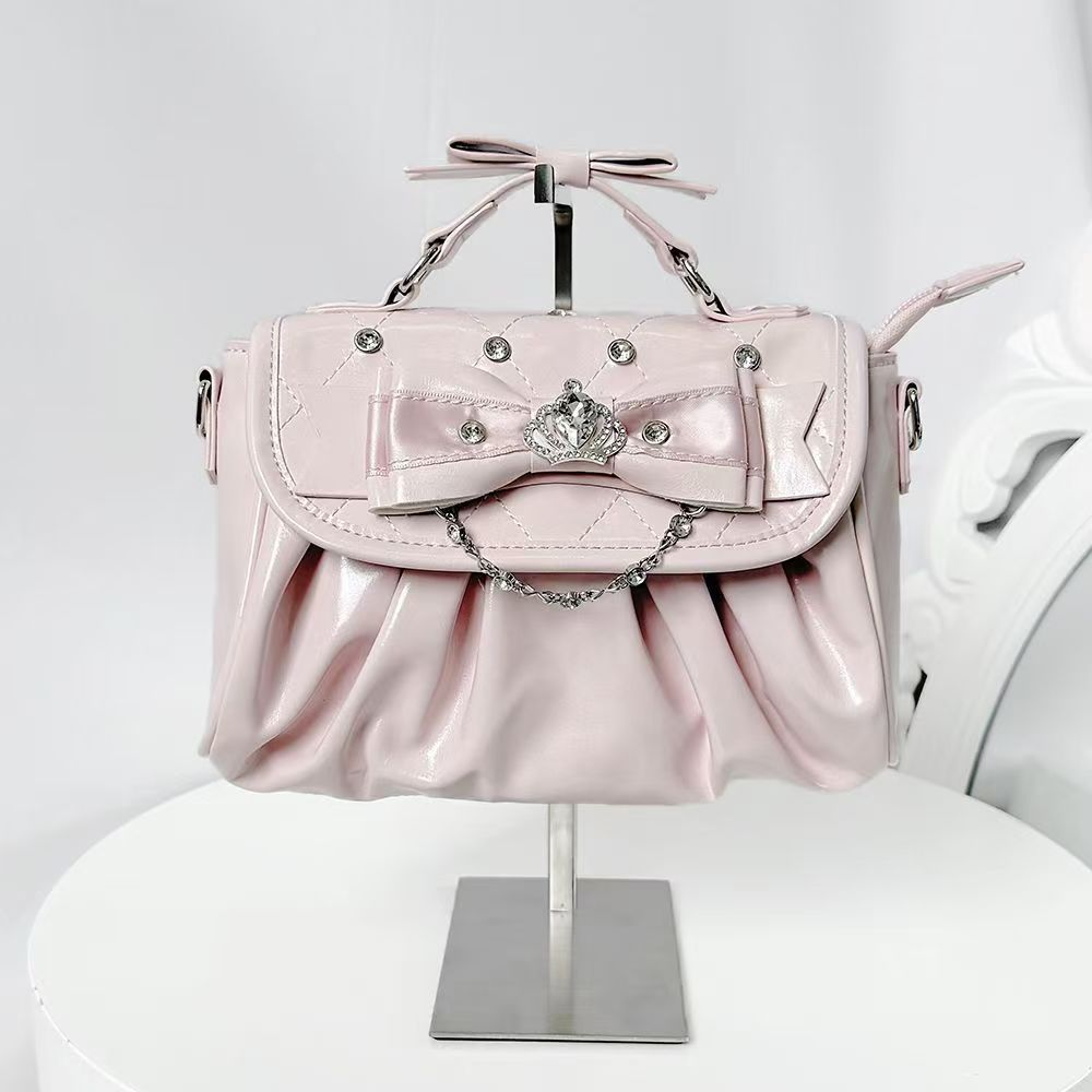 Baz | Womens Shoulder Bag Bow Rhinestone Evening Handbag