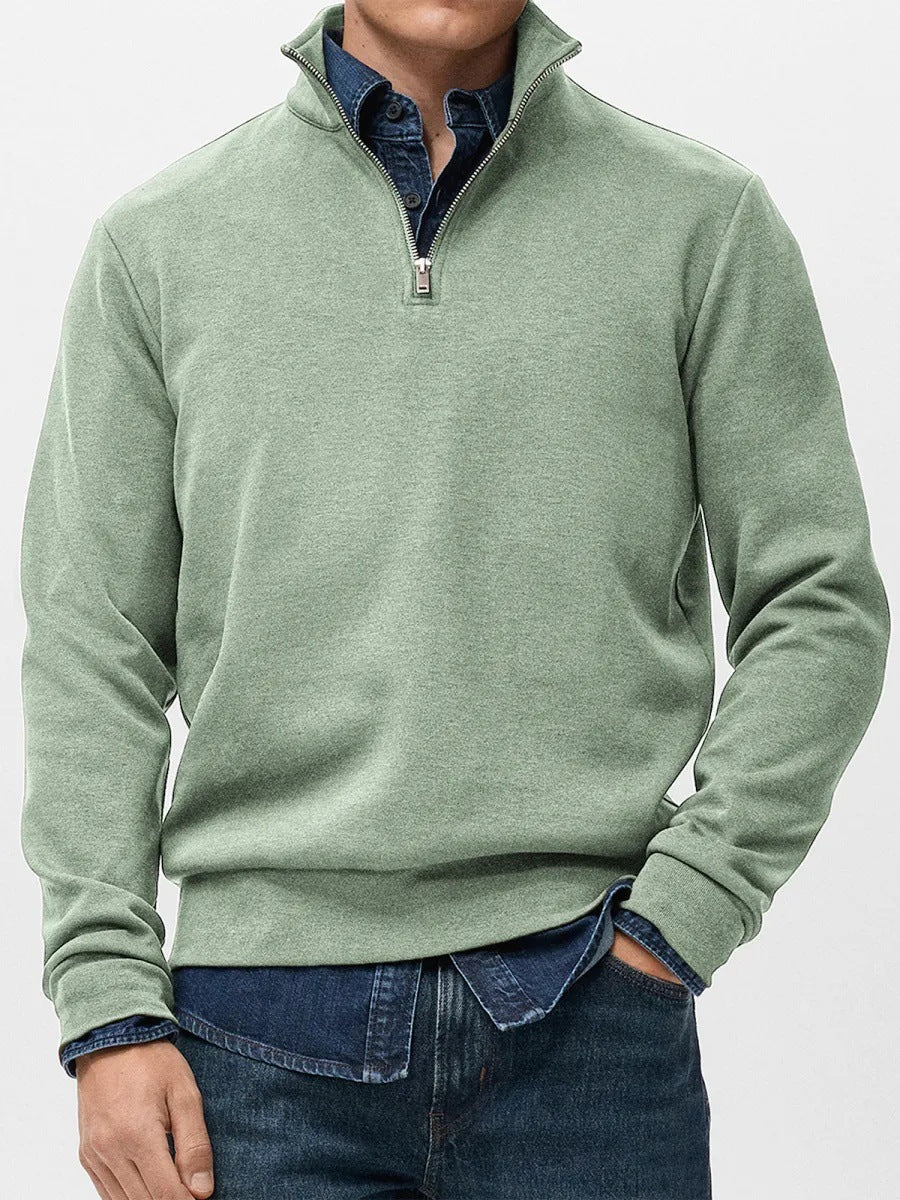 Abel | Half Zip Fleece Mens Sweatshirt, Green