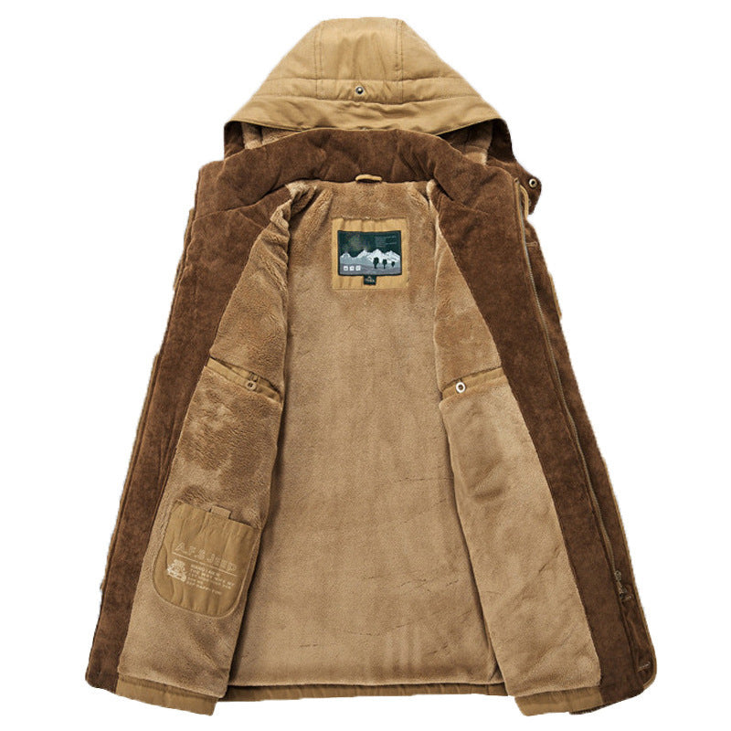 Alaric | Fleece Lined Hooded Mens Winter Coat