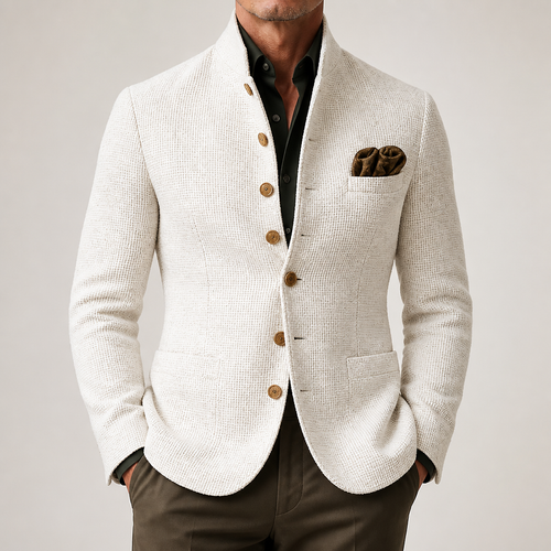 Alaric | Mens Winter Jacket Retro Casual Autumn Warm Outerwear, White
