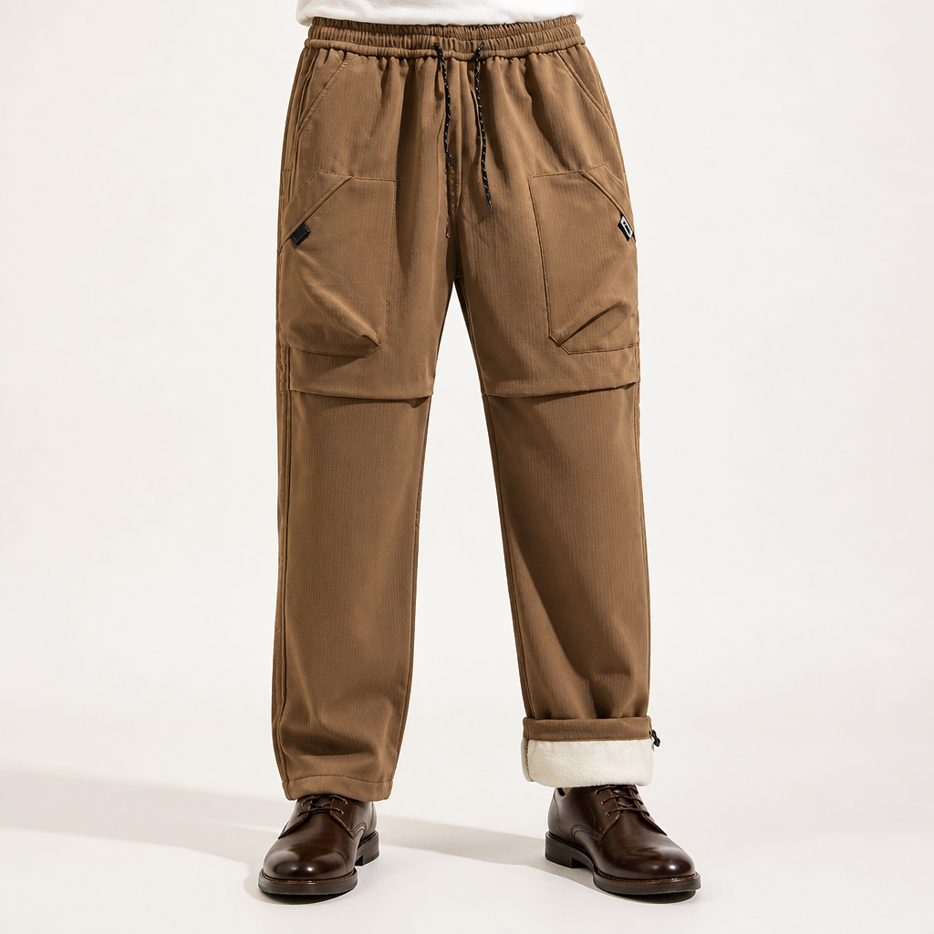 Alba | Mens Walking Trousers Waterproof Hiking Outdoor Tactical Pants, Brown 2