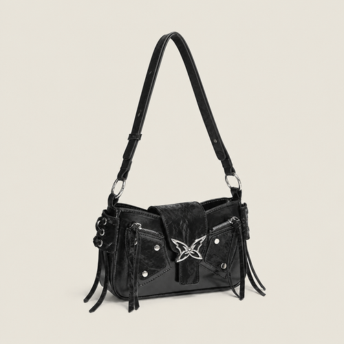 Aldo | Womens Crossbody Bag Bow Motorcycle Shoulder Handbag, Black
