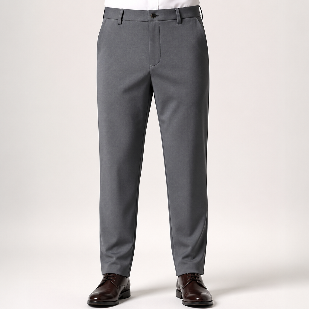 Ambrose | Mens Stretch Non Iron Dress Pants, Grey