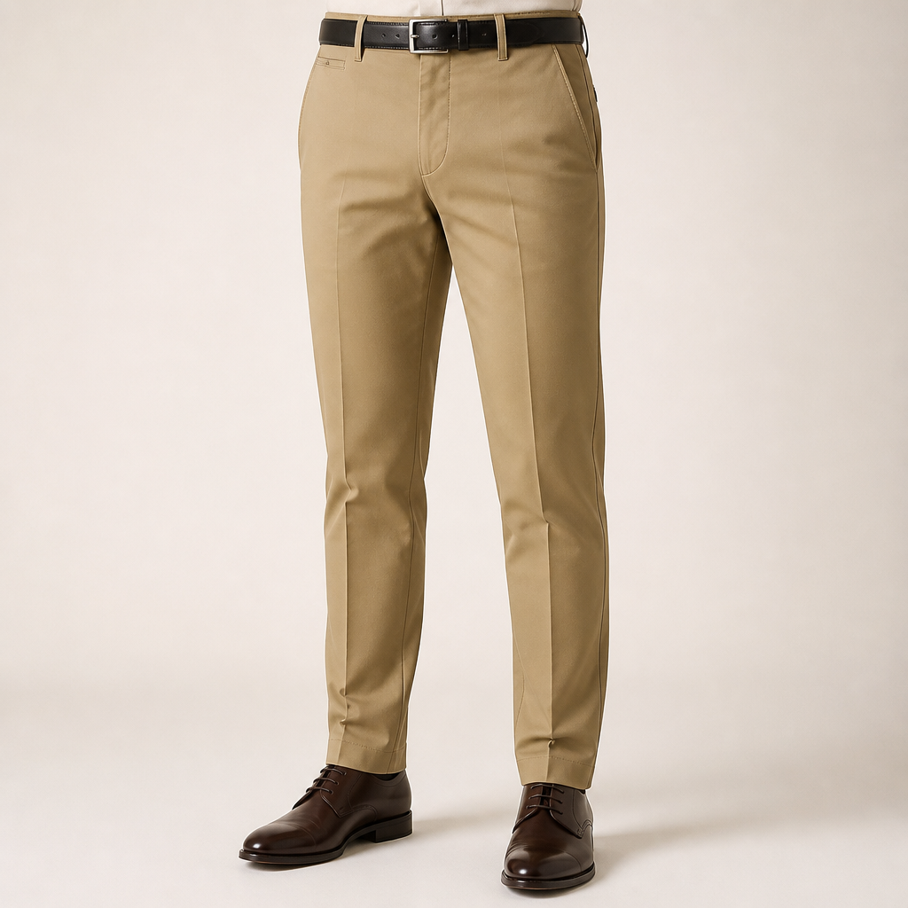 Ambrose | Mens Stretch Non Iron Dress Pants, Khaki