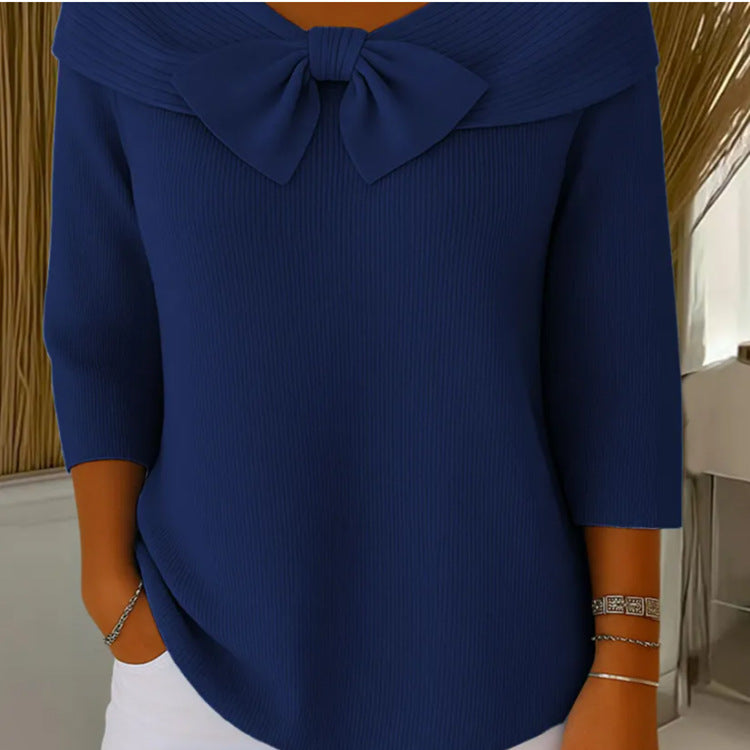 Arabella | Womens French Light Long Sleeve Knitted Jumper Top - 10