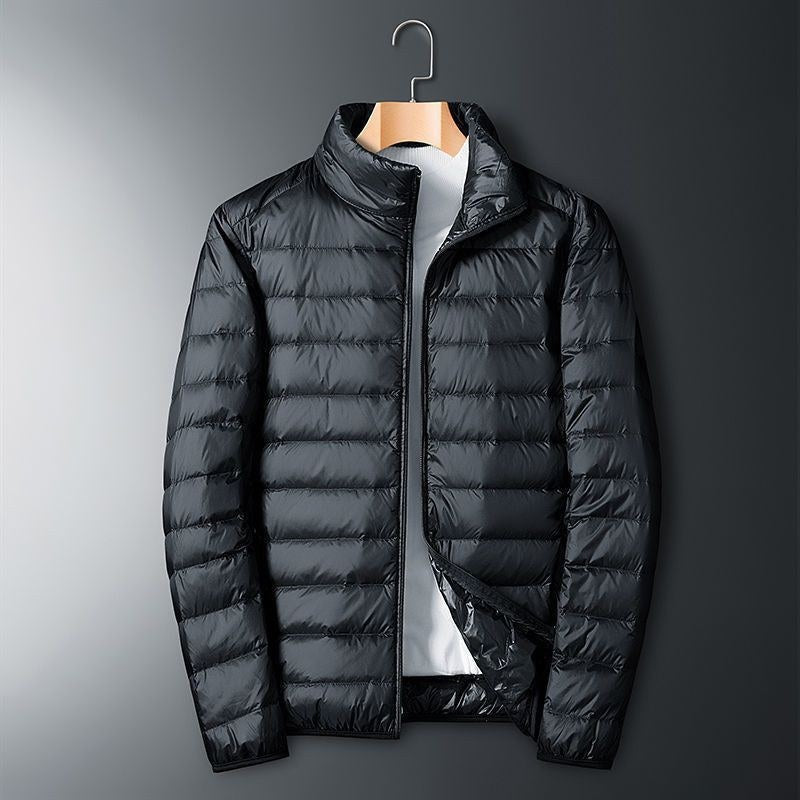 Barnaby | Mens Quilted Lightweight Puffer Jacket, Black
