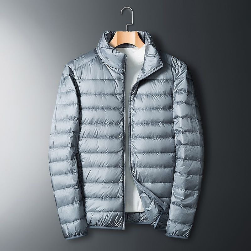 Barnaby | Mens Quilted Lightweight Puffer Jacket, Grey