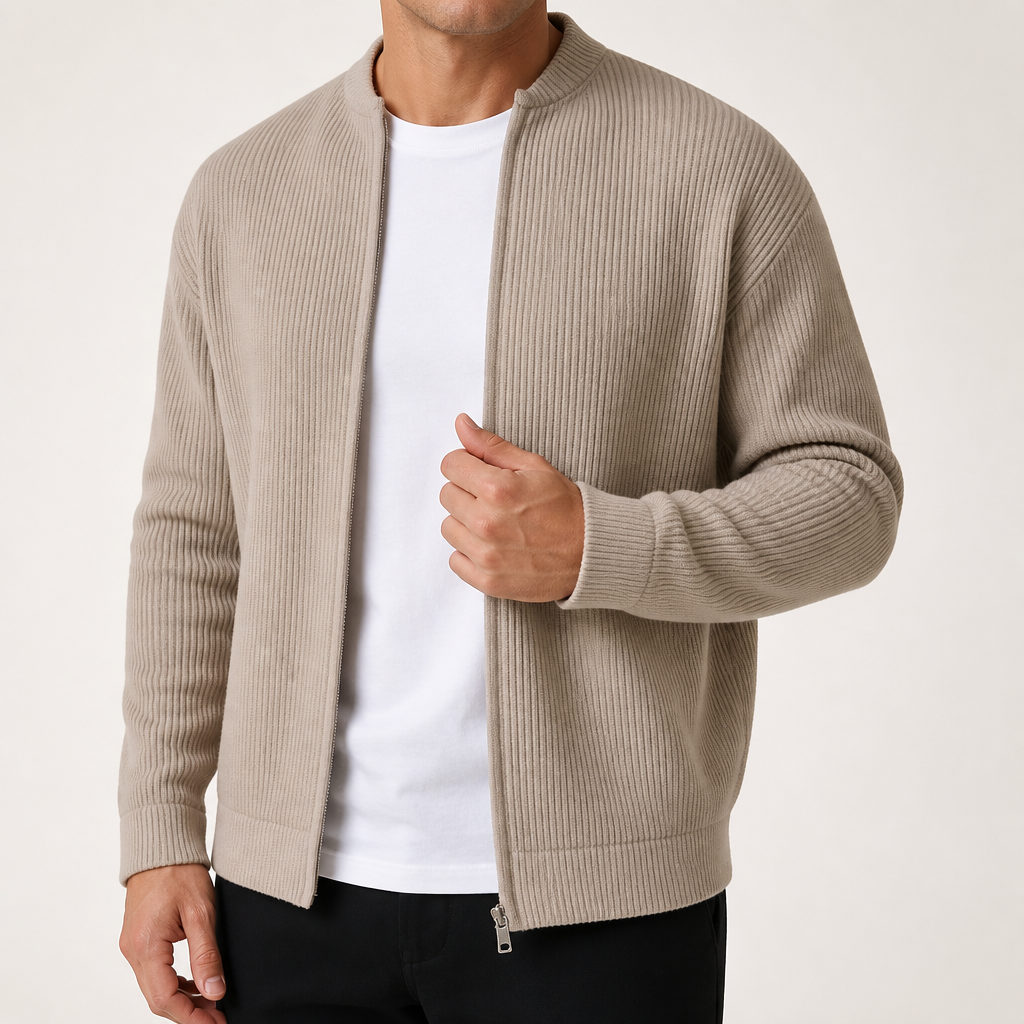 Barnaby | Mens Varsity Jacket Corduroy Baseball Bomber Casual Jacket, Khaki