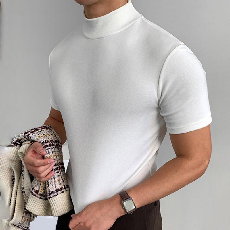 Barrett | Mens Slim Fit Turtleneck Short Sleeve T Shirt - 2