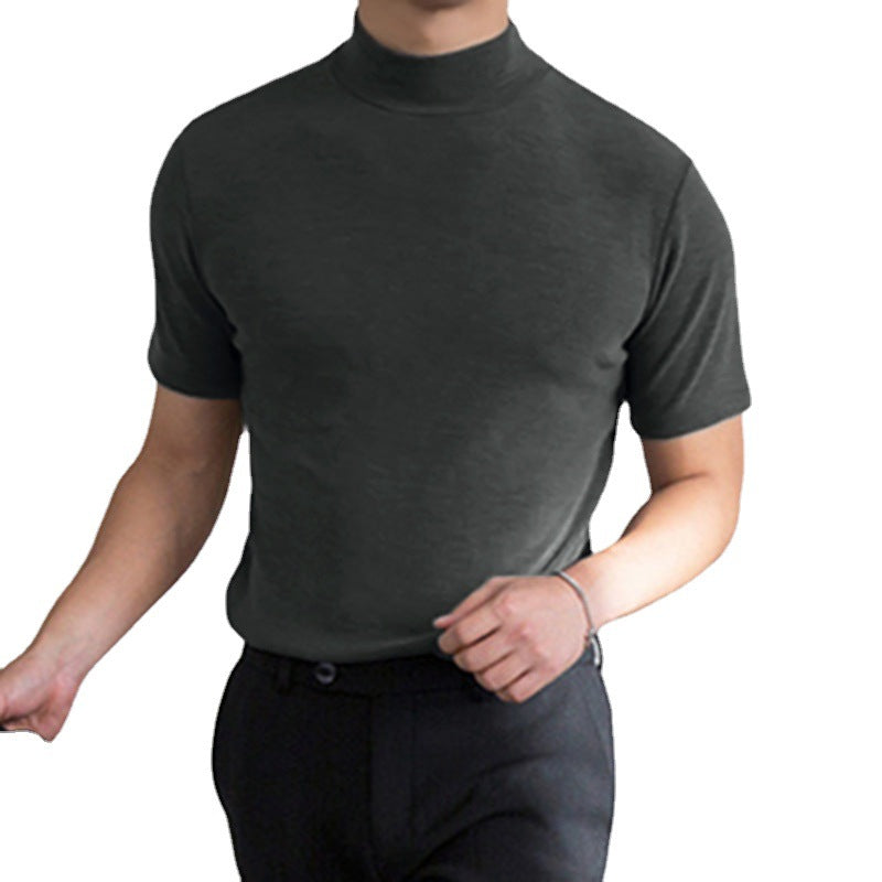 Barrett | Mens Slim Fit Turtleneck Short Sleeve T Shirt - 5