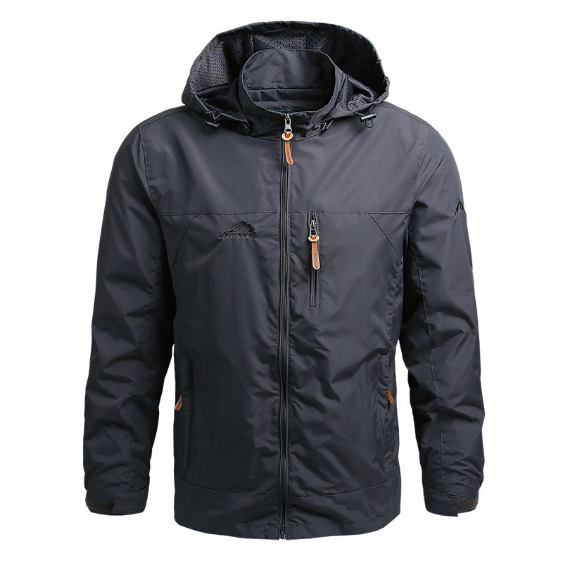 Baxter | Mens Lightweight Sports Windbreaker - Grey
