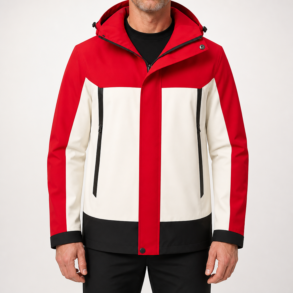 Beatrix | Mens Waterproof Jacket Windproof Hooded Lightweight Outdoor Work Coat, Design 2